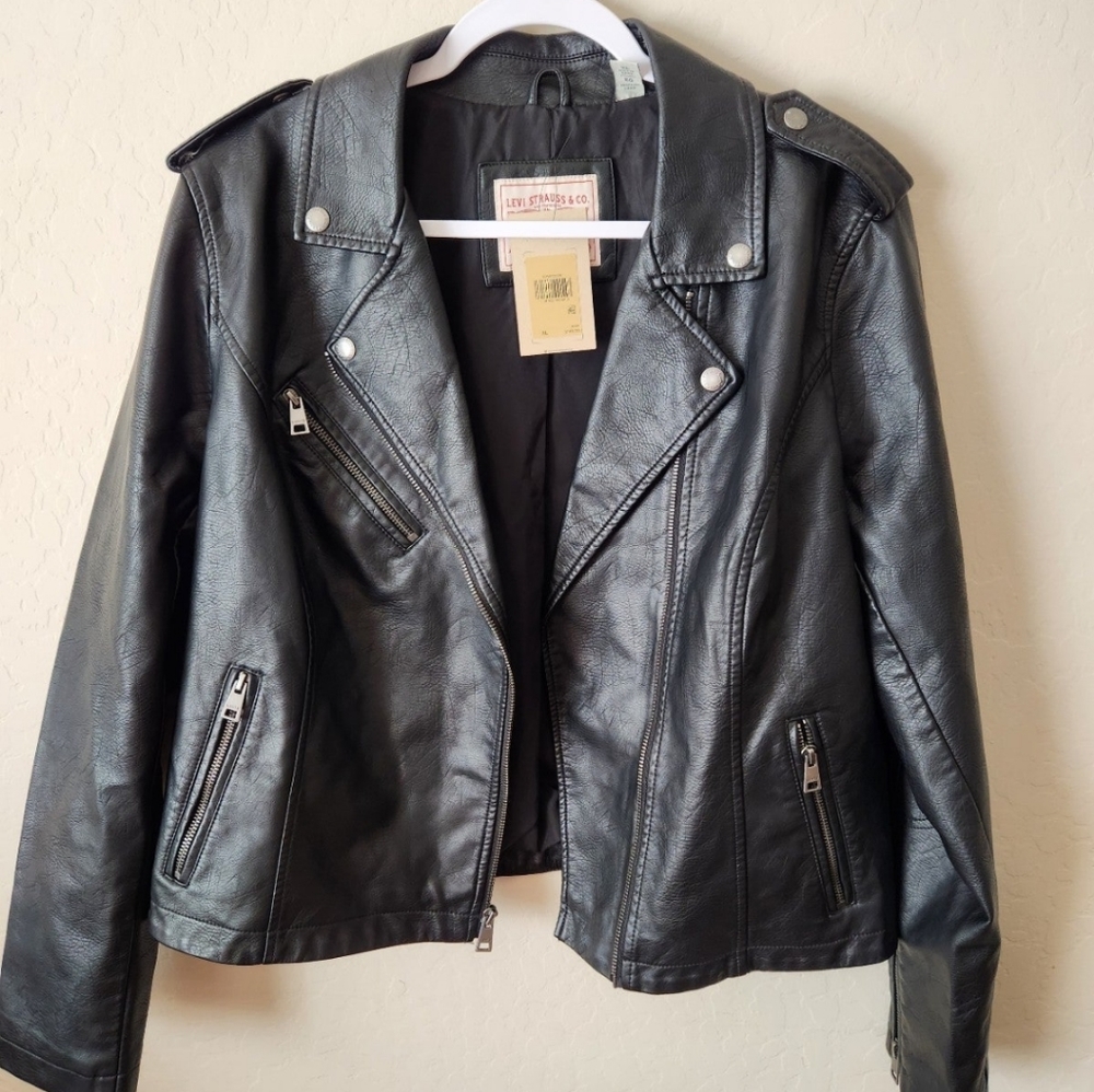 Levi faux leather jacket